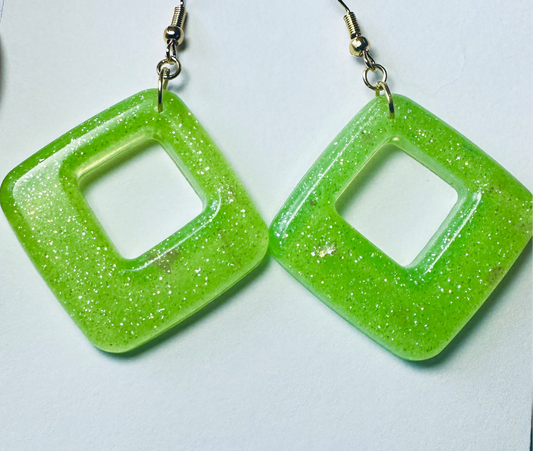 Double Square Earrings